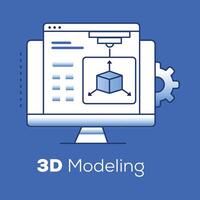 3d modelagem e prototipagem. revolucionar produtos desenvolvimento com avançado 3d modelagem e rápido prototipagem, acelerando seu caminho a partir de conceito para mercado sucesso. vetor