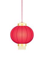 vermelho suspensão chinês lanterna, lunar Novo ano e meio do outono festival decoração gráfico. decorações para a chinês Novo ano. chinês lanterna festival. vetor