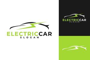 elétrico carro energia eco logotipo Projeto vetor