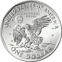 vetor americano dinheiro susan b Anthony dólar moeda