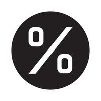 por cento logotipo ícone vetor Projeto modelo