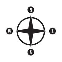 pontos do a bússola ícone logotipo vetor Projeto modelo