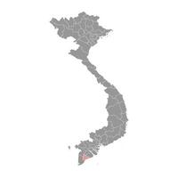 bac lugar província mapa, administrativo divisão do Vietnã. vetor ilustração.