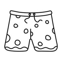 ícone de design perfeito de shorts vetor