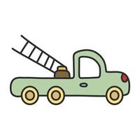 conceptual plano Projeto ícone do rebocar caminhão vetor