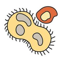 ícone de design perfeito de bactérias vetor