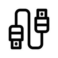 USB plugue ícone. vetor linha ícone para seu local na rede Internet, móvel, apresentação, e logotipo Projeto.