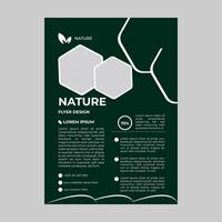 design de panfleto da natureza vetor