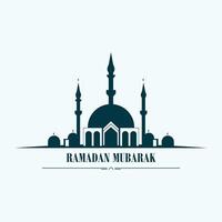 Ramadã moderno mesquita islâmico logotipo ícone conceito vetor Projeto