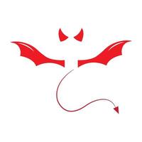 vetor de logotipo do diabo