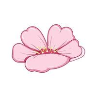 Japão sakura cereja Flor desenho animado vetor ilustração