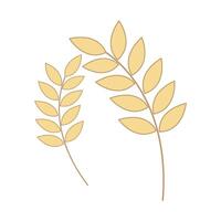 logotipo de agricultura de trigo vetor