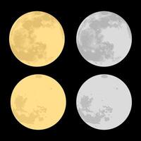 conjunto de ilustração da lua vetor