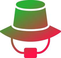 design de ícone criativo de chapéu vetor