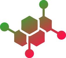 design de ícone criativo de molécula vetor