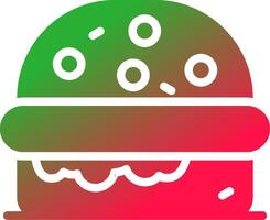 design de ícone criativo de hambúrguer vetor