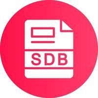 sdb criativo ícone Projeto vetor