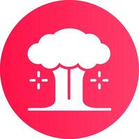nuclear explosão criativo ícone Projeto vetor