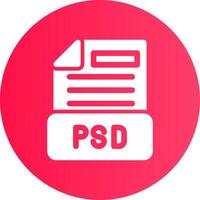 design de ícone criativo de arquivo psd vetor