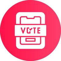 votar design de ícone criativo vetor