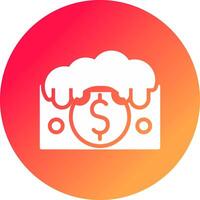 design de ícone criativo de lavagem de dinheiro vetor