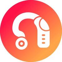 design de ícone criativo de aparelho auditivo vetor