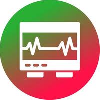 eletrocardiograma criativo ícone Projeto vetor