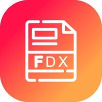 fdx criativo ícone Projeto vetor