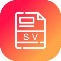 sv criativo ícone Projeto vetor