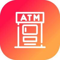 design de ícone criativo atm vetor