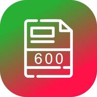600 criativo ícone Projeto vetor