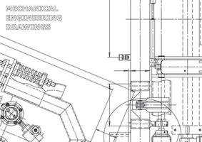 bandeira do vetor. desenho de engenharia. fabricação de instrumentos mecânicos vetor