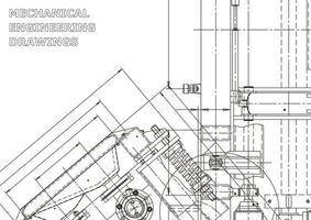 bandeira do vetor. desenho de engenharia. fabricação de instrumentos mecânicos vetor