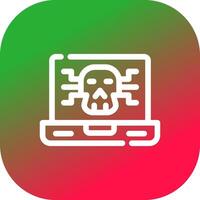 design de ícone criativo de malware vetor