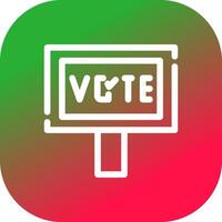 votar design de ícone criativo vetor