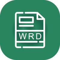 wrd criativo ícone Projeto vetor