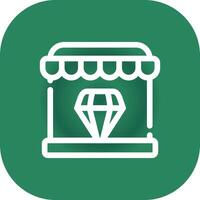 diamante fazer compras criativo ícone Projeto vetor