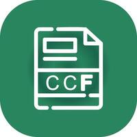ccf criativo ícone Projeto vetor