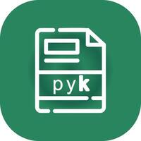 pyk criativo ícone Projeto vetor