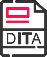 dita criativo ícone Projeto vetor