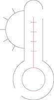 design de ícone criativo de temperatura vetor