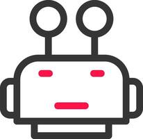 robô face criativo ícone Projeto vetor