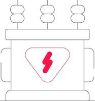 design de ícone criativo de transformador de energia vetor