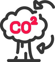 co2 criativo ícone Projeto vetor