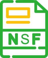 nsf criativo ícone Projeto vetor