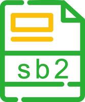 Sb2 criativo ícone Projeto vetor