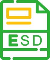 esd criativo ícone Projeto vetor