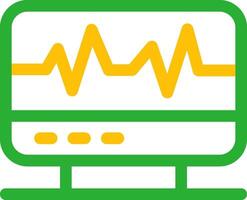 eletrocardiograma criativo ícone Projeto vetor