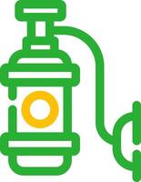 design de ícone criativo de tanque de oxigênio vetor