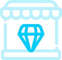 diamante fazer compras criativo ícone Projeto vetor